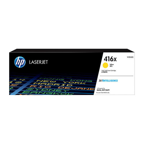 Genuine HP #416X W2042X Yellow Toner - 6,000 pages
