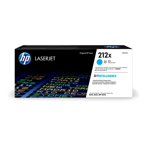 Genuine HP #212X W2121X Cyan Toner - 10,000 pages